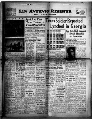 San Antonio Register (San Antonio, Tex.), Vol. 13, No. 8, Ed. 1 Friday, March 26, 1943