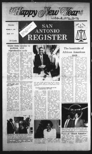 San Antonio Register (San Antonio, Tex.), Vol. 59, No. 37, Ed. 1 Thursday, December 27, 1990