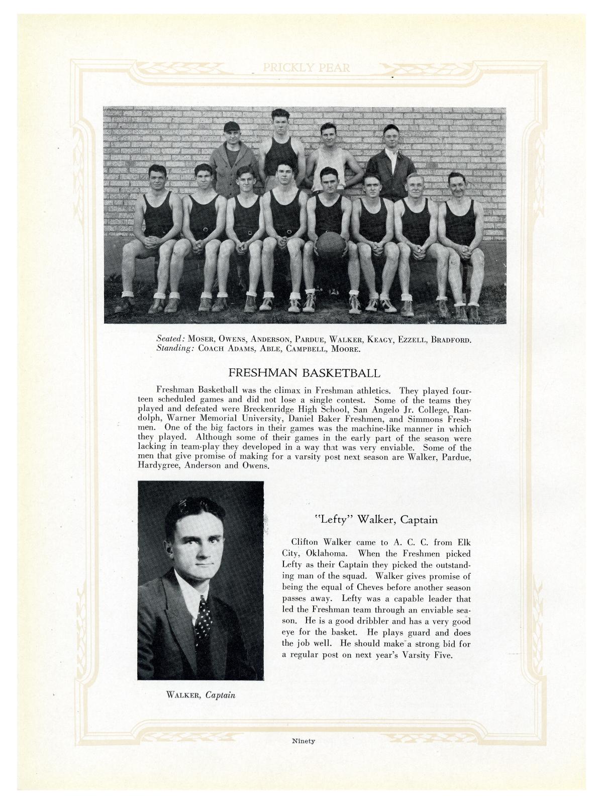 Prickly Pear, Yearbook of Abilene Christian College, 1932
                                                
                                                    90
                                                