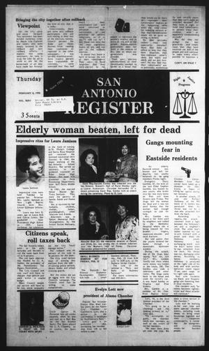 San Antonio Register (San Antonio, Tex.), Vol. 58, No. 43, Ed. 1 Thursday, February 8, 1990