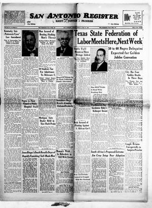 San Antonio Register (San Antonio, Tex.), Vol. 20, No. 23, Ed. 1 Friday, June 23, 1950