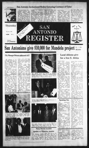 San Antonio Register (San Antonio, Tex.), Vol. 59, No. 15, Ed. 1 Thursday, July 26, 1990