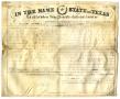 Thumbnail image of item number 1 in: '[Land grant to Peter S. Benton, 1855]'.