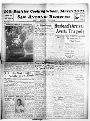 San Antonio Register (San Antonio, Tex.), Vol. 10, No. 3, Ed. 1 Friday, February 16, 1940