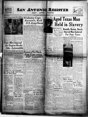 Primary view of object titled 'San Antonio Register (San Antonio, Tex.), Vol. 12, No. 35, Ed. 1 Friday, September 25, 1942'.