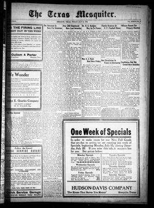 The Texas Mesquiter. (Mesquite, Tex.), Vol. 37, No. 1, Ed. 1 Friday, July 12, 1918