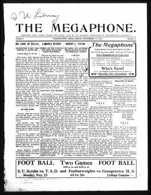 The Megaphone (Georgetown, Tex.), Vol. 3, No. 6, Ed. 1 Friday, November 12, 1909