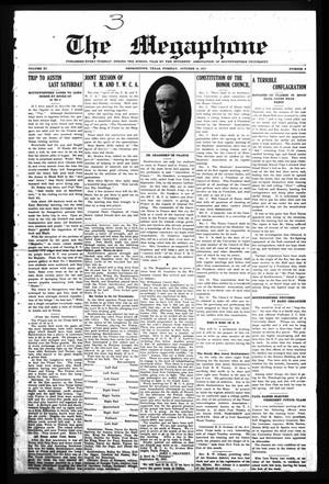 The Megaphone (Georgetown, Tex.), Vol. 11, No. 3, Ed. 1 Tuesday, October 16, 1917