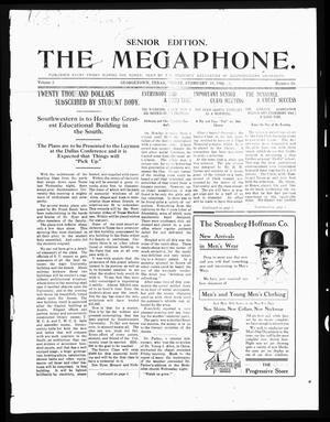 The Megaphone (Georgetown, Tex.), Vol. 3, No. 18, Ed. 1 Friday, February 18, 1910