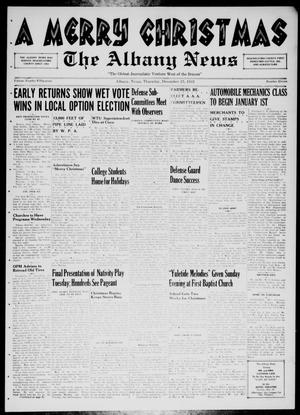 The Albany News (Albany, Tex.), Vol. 57, No. 11, Ed. 1 Thursday, December 25, 1941