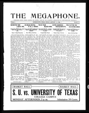 The Megaphone (Georgetown, Tex.), Vol. 3, No. 13, Ed. 1 Friday, January 14, 1910