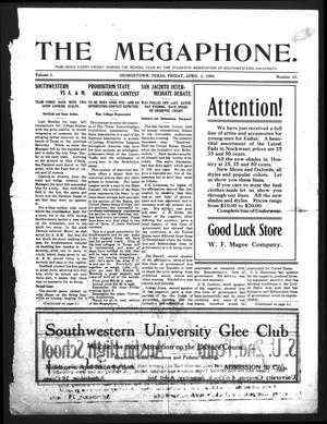The Megaphone (Georgetown, Tex.), Vol. 2, No. 23, Ed. 1 Friday, March 26, 1909
