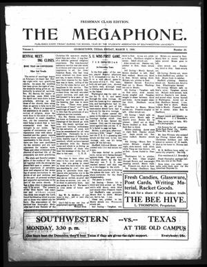 The Megaphone (Georgetown, Tex.), Vol. 2, No. 20, Ed. 1 Friday, March 5, 1909