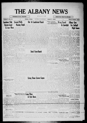 The Albany News (Albany, Tex.), Vol. 50, No. 43, Ed. 1 Thursday, August 1, 1935
