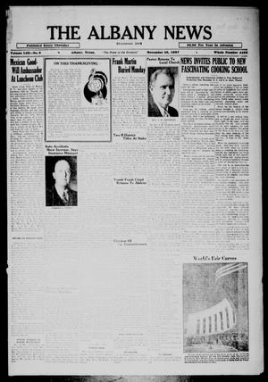 The Albany News (Albany, Tex.), Vol. 53, No. 8, Ed. 1 Thursday, November 25, 1937
