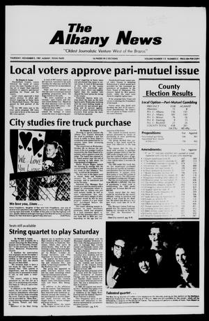 The Albany News (Albany, Tex.), Vol. 112, No. 21, Ed. 1 Thursday, November 5, 1987