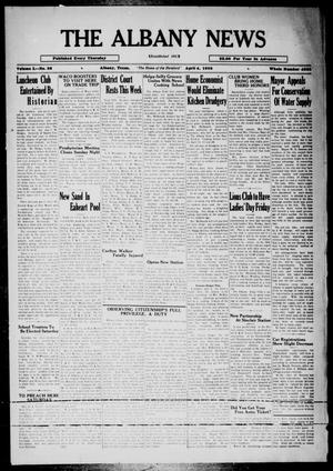 The Albany News (Albany, Tex.), Vol. 50, No. 26, Ed. 1 Thursday, April 4, 1935