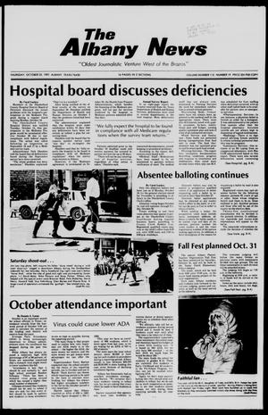 The Albany News (Albany, Tex.), Vol. 112, No. 19, Ed. 1 Thursday, October 22, 1987