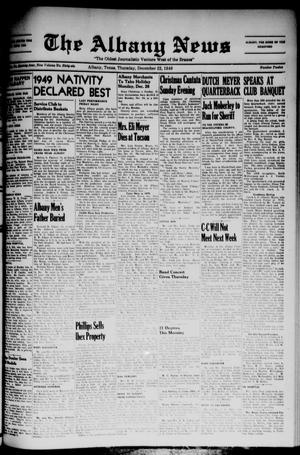 The Albany News (Albany, Tex.), Vol. 66, No. 12, Ed. 1 Thursday, December 22, 1949