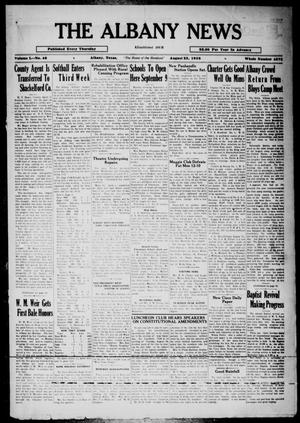 The Albany News (Albany, Tex.), Vol. 50, No. 46, Ed. 1 Thursday, August 22, 1935
