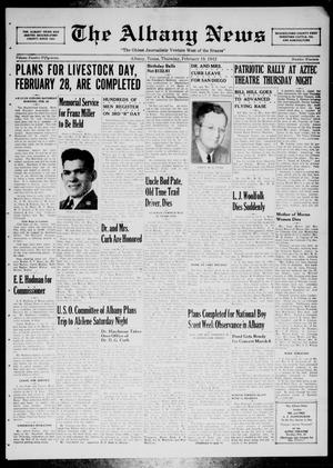 The Albany News (Albany, Tex.), Vol. 57, No. 19, Ed. 1 Thursday, February 19, 1942