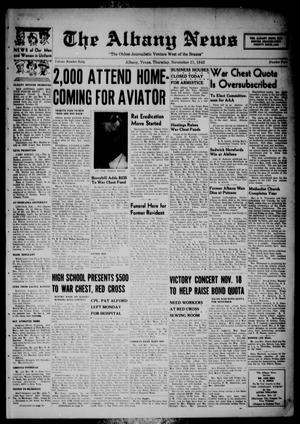 The Albany News (Albany, Tex.), Vol. 60, No. 4, Ed. 1 Thursday, November 11, 1943
