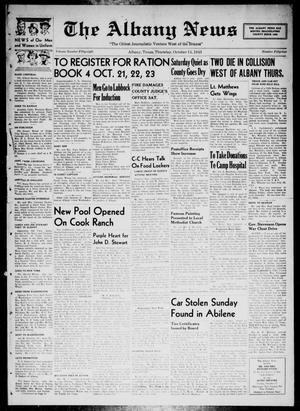 The Albany News (Albany, Tex.), Vol. 58, No. 52, Ed. 1 Thursday, October 14, 1943