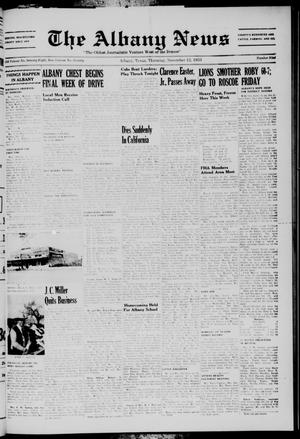 The Albany News (Albany, Tex.), Vol. 70, No. 9, Ed. 1 Thursday, November 12, 1953