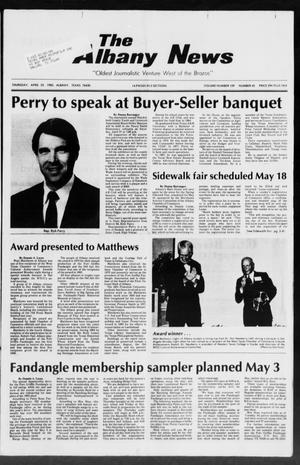 The Albany News (Albany, Tex.), Vol. 109, No. 45, Ed. 1 Thursday, April 25, 1985
