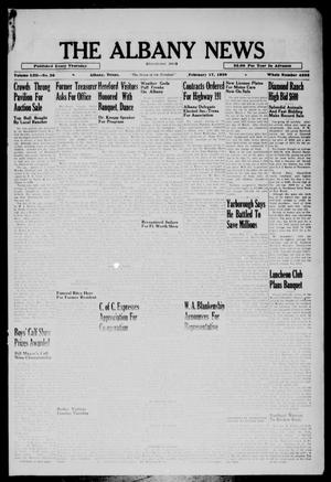 The Albany News (Albany, Tex.), Vol. 53, No. 20, Ed. 1 Thursday, February 17, 1938