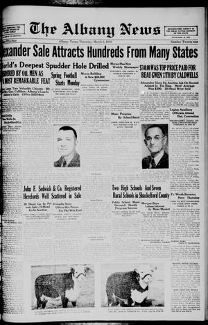 The Albany News (Albany, Tex.), Vol. 54, No. 21, Ed. 1 Thursday, March 2, 1939