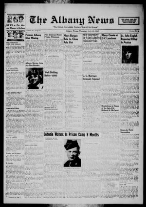 The Albany News (Albany, Tex.), Vol. 61, No. 40, Ed. 1 Thursday, July 19, 1945
