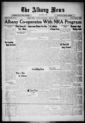 The Albany News (Albany, Tex.), Vol. 48, No. 44, Ed. 1 Friday, August 4, 1933