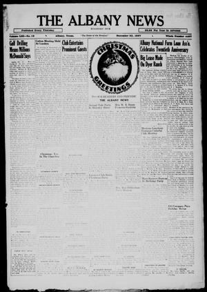 The Albany News (Albany, Tex.), Vol. 53, No. 12, Ed. 1 Thursday, December 23, 1937