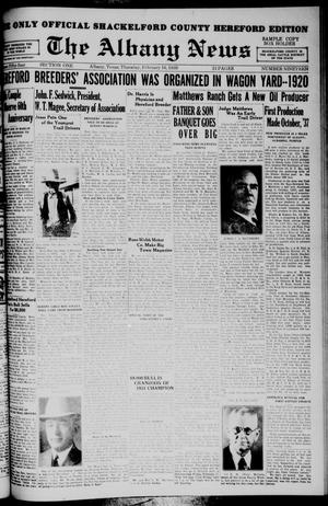 The Albany News (Albany, Tex.), Vol. 54, No. 19, Ed. 1 Thursday, February 16, 1939