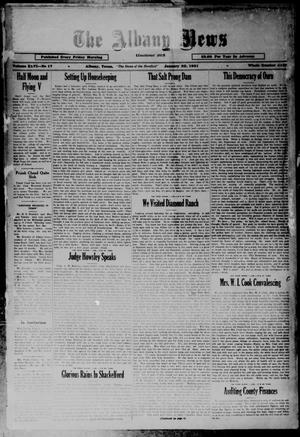 Primary view of object titled 'The Albany News (Albany, Tex.), Vol. 46, No. 17, Ed. 1 Friday, January 30, 1931'.
