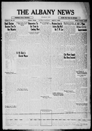 The Albany News (Albany, Tex.), Vol. 50, No. 27, Ed. 1 Thursday, April 11, 1935