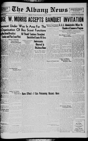 The Albany News (Albany, Tex.), Vol. 54, No. 27, Ed. 1 Thursday, April 13, 1939