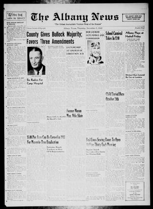 The Albany News (Albany, Tex.), Vol. 58, No. 4, Ed. 1 Thursday, November 5, 1942