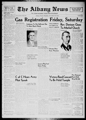 The Albany News (Albany, Tex.), Vol. 58, No. 6, Ed. 1 Thursday, November 19, 1942