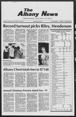 The Albany News (Albany, Tex.), Vol. 113, No. 22, Ed. 1 Thursday, November 10, 1988