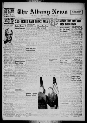 The Albany News (Albany, Tex.), Vol. 61, No. 51, Ed. 1 Thursday, October 4, 1945