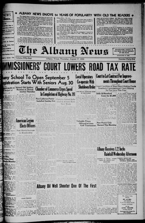 The Albany News (Albany, Tex.), Vol. 54, No. 45, Ed. 1 Thursday, August 17, 1939