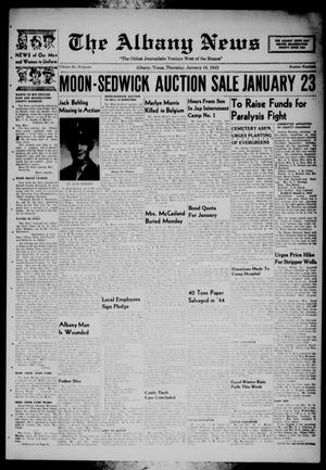 Primary view of object titled 'The Albany News (Albany, Tex.), Vol. 61, No. 14, Ed. 1 Thursday, January 18, 1945'.