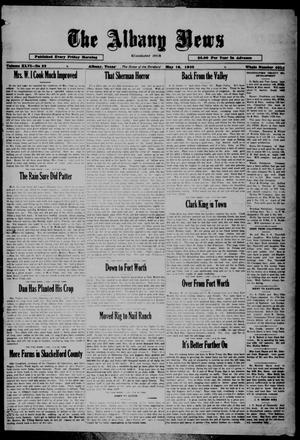 The Albany News (Albany, Tex.), Vol. 46, No. 32, Ed. 1 Friday, May 16, 1930