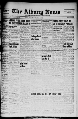 Primary view of object titled 'The Albany News (Albany, Tex.), Vol. 65, No. 36, Ed. 1 Thursday, June 9, 1949'.