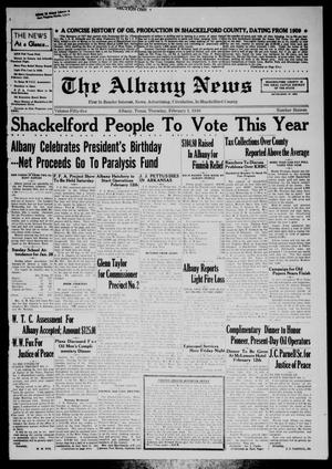 The Albany News (Albany, Tex.), Vol. 55, No. 16, Ed. 1 Thursday, February 1, 1940