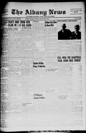Primary view of object titled 'The Albany News (Albany, Tex.), Vol. 65, No. 16, Ed. 1 Thursday, January 20, 1949'.