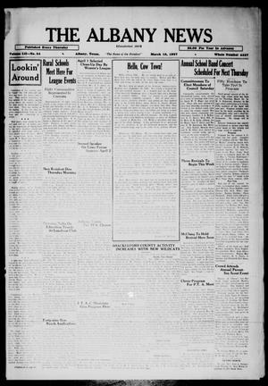 The Albany News (Albany, Tex.), Vol. 52, No. 24, Ed. 1 Thursday, March 18, 1937
