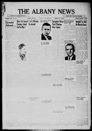 The Albany News (Albany, Tex.), Vol. 53, No. 25, Ed. 1 Thursday, March 24, 1938